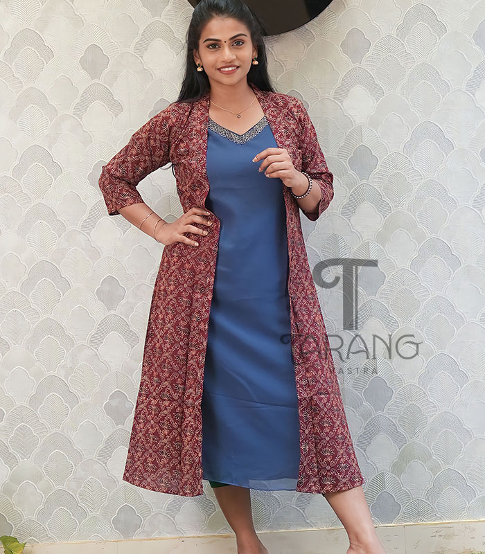 Beautiful Long jacket-kurti. | Long kurti designs, Kurti designs, Stylish  dresses